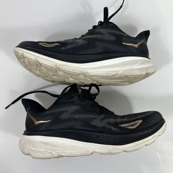 Hoka One One Women's Clifton 9 1127896 BRGL Black Running Shoes Sneakers Size 9B - Picture 9 of 9